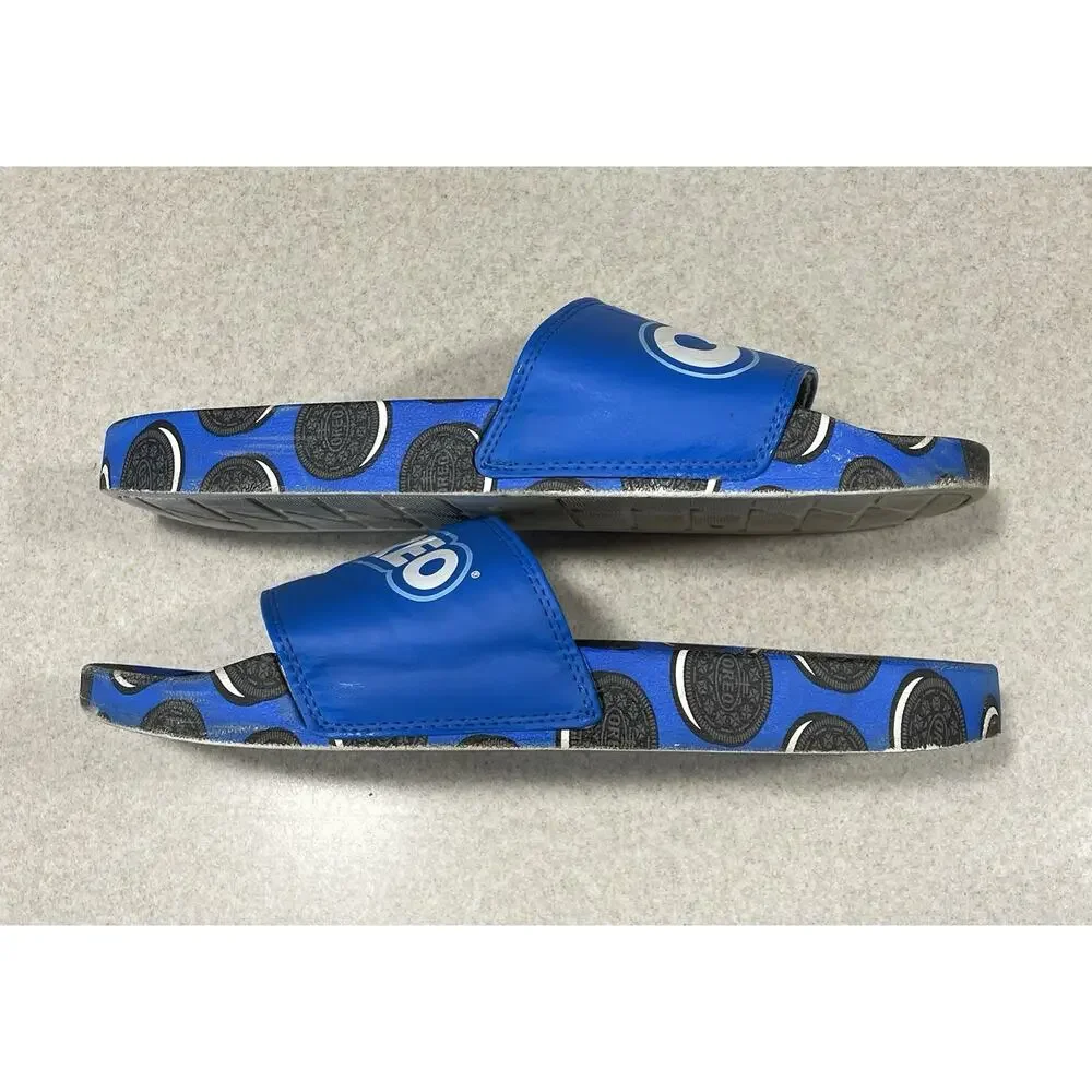 Oreo Cookie Slide Sandals Size XL -Limited Edition All Over Cookie Print -Summer